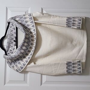 WHBM‎ Cowl Neck Geometric Sweater size M